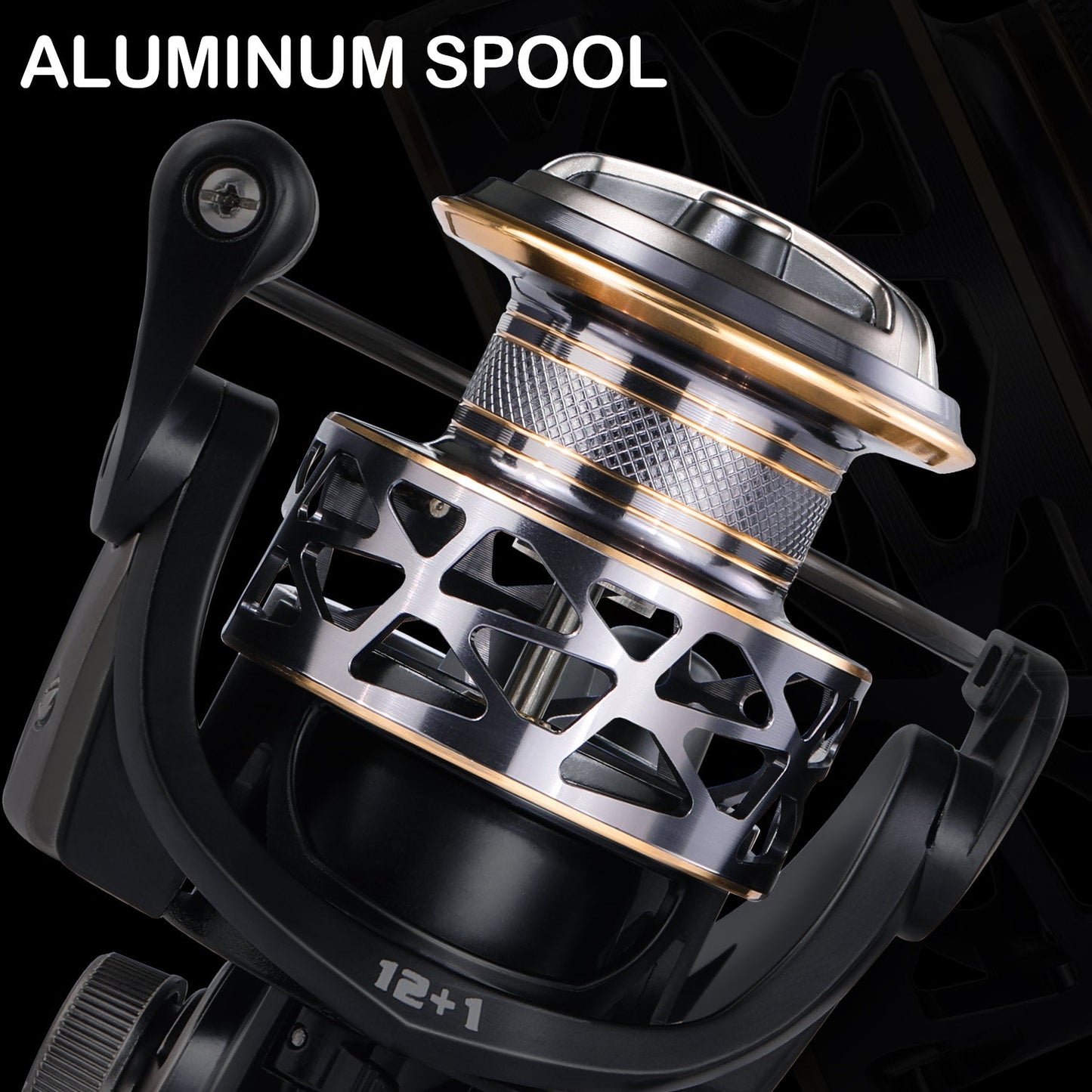 Sougayilang Spinning Reel - 6.2:1 High Speed Gear Ratio, Freshwater and Saltwater Fishing Reel with 12+1 Shieled BB, Max Drag 35Lbs