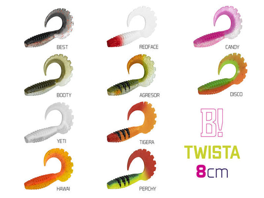 Gummiköder Delphin TWISTA UVs | 8cm