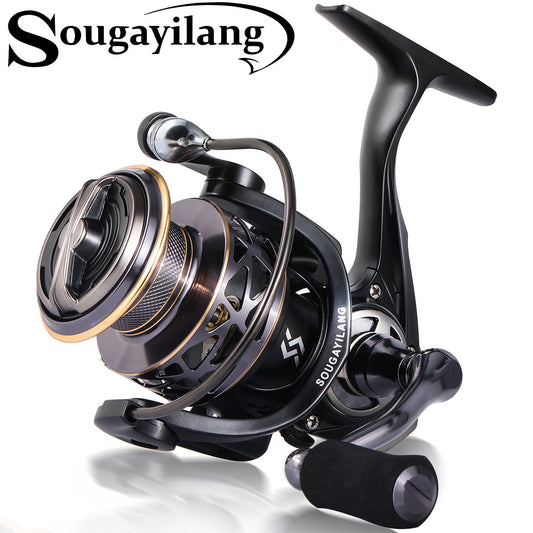 Sougayilang Spinning Reel - 6.2:1 High Speed Gear Ratio, Freshwater and Saltwater Fishing Reel with 12+1 Shieled BB, Max Drag 35Lbs